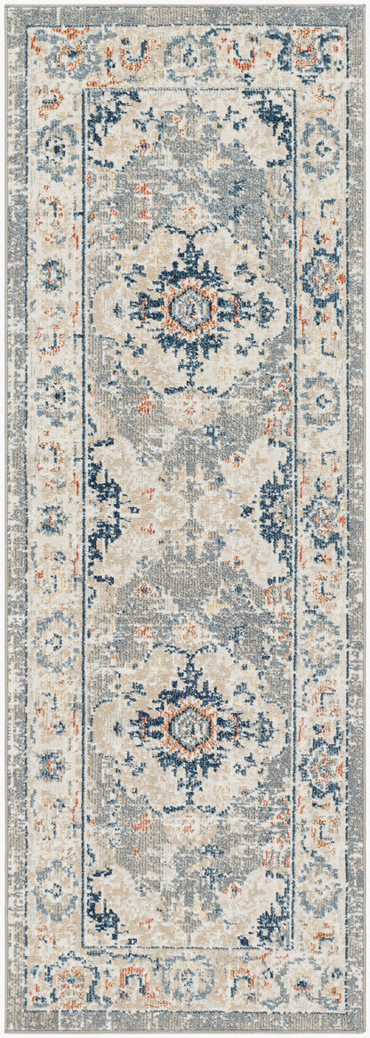 Santana SNN-2306 7ft Runner Machine Woven Washable Runner Rug