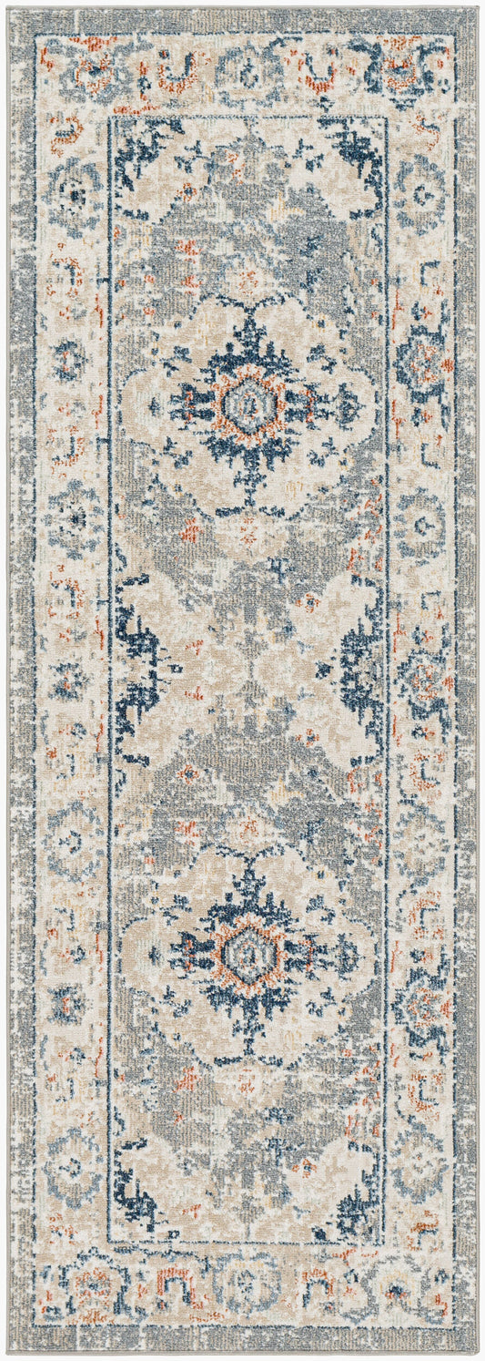Santana SNN-2306 7ft Runner Machine Woven Washable Runner Rug