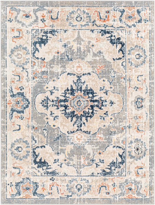 Santana SNN-2306 5' x 7' Machine Woven Washable Area Rug