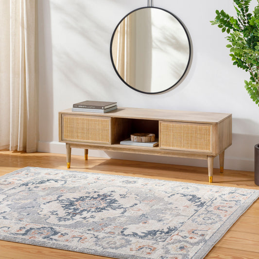 Santana SNN-2306 5' x 7' Machine Woven Washable Area Rug