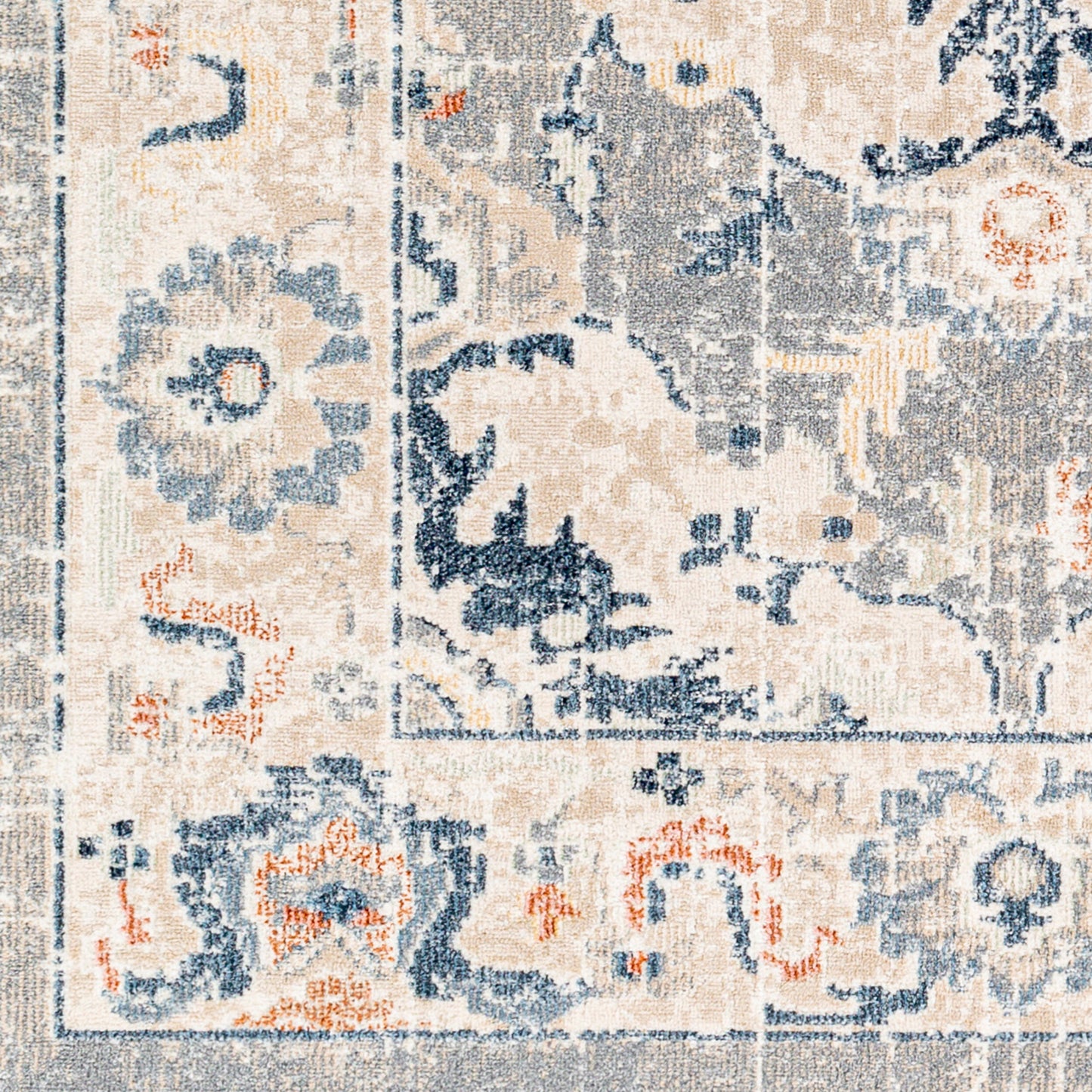 Santana SNN-2306 7ft Runner Machine Woven Washable Runner Rug