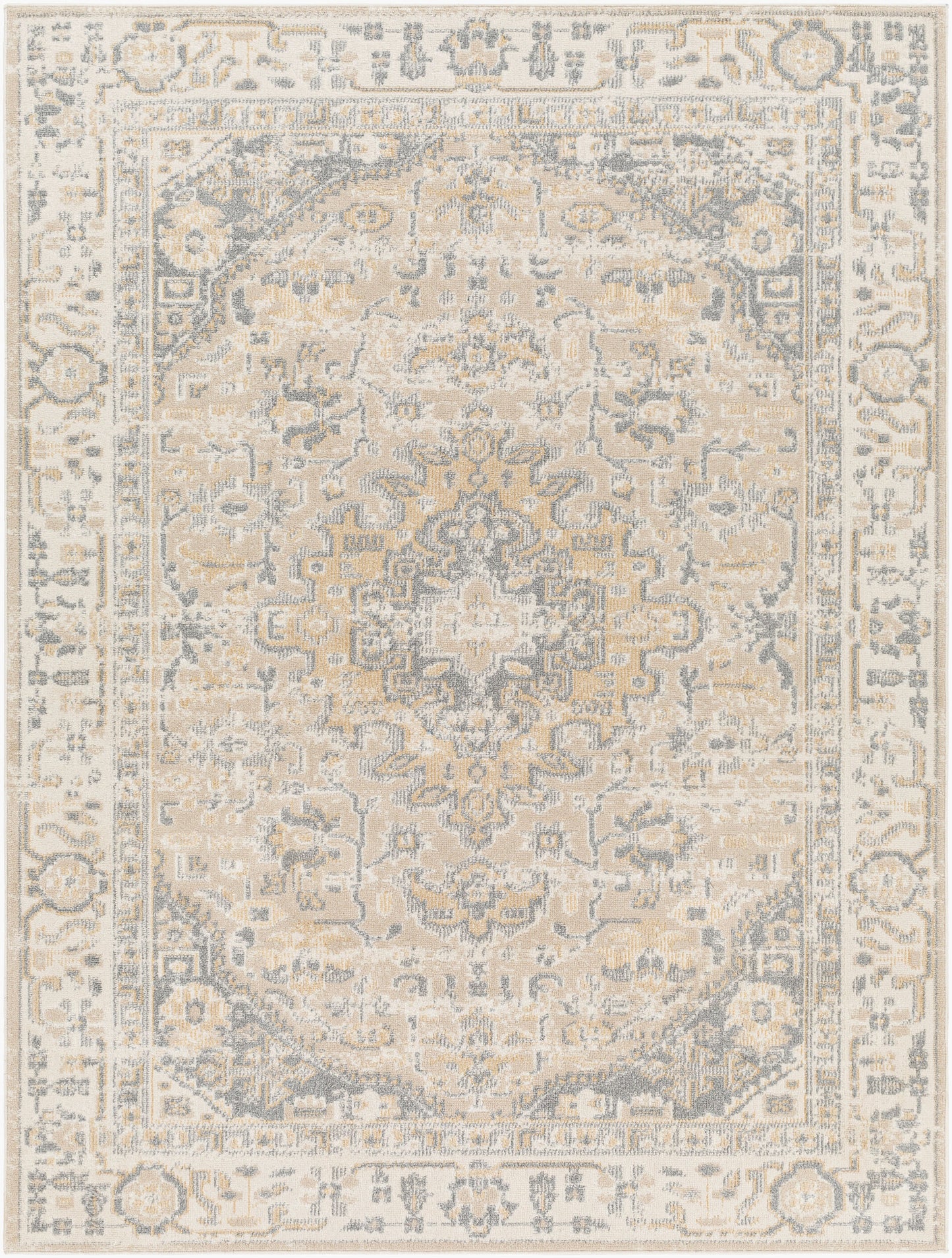 Santana SNN-2307 5' x 7' Machine Woven Washable Area Rug
