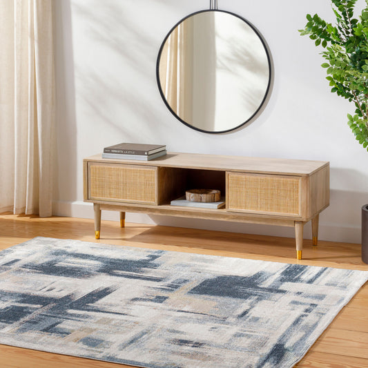 Santana SNN-2311 5' x 7' Machine Woven Washable Area Rug
