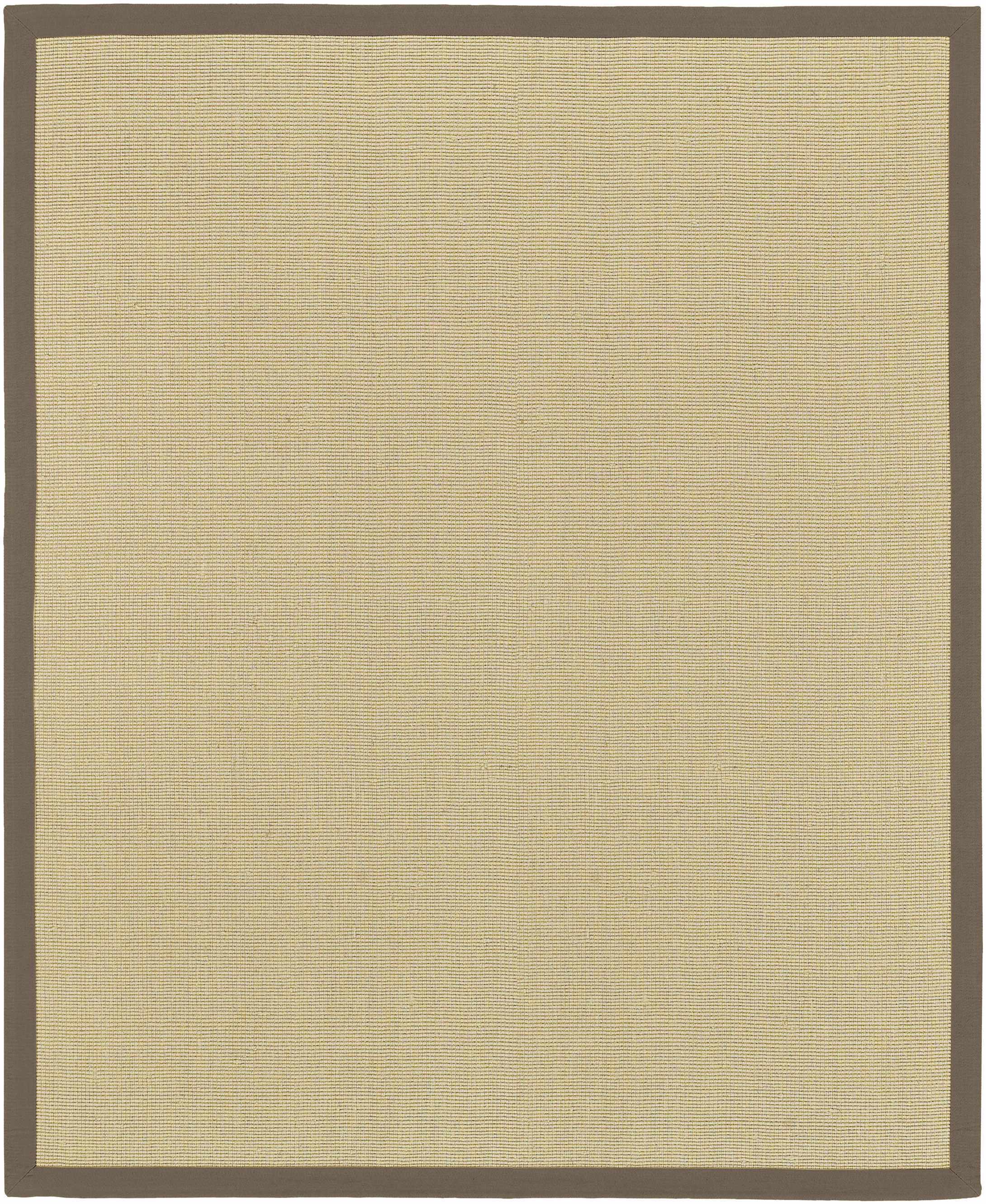 Tan Hand Woven 100% Jute Cottage Rectangle Handmade rug, Indoor use only, no fringe, non-washable.