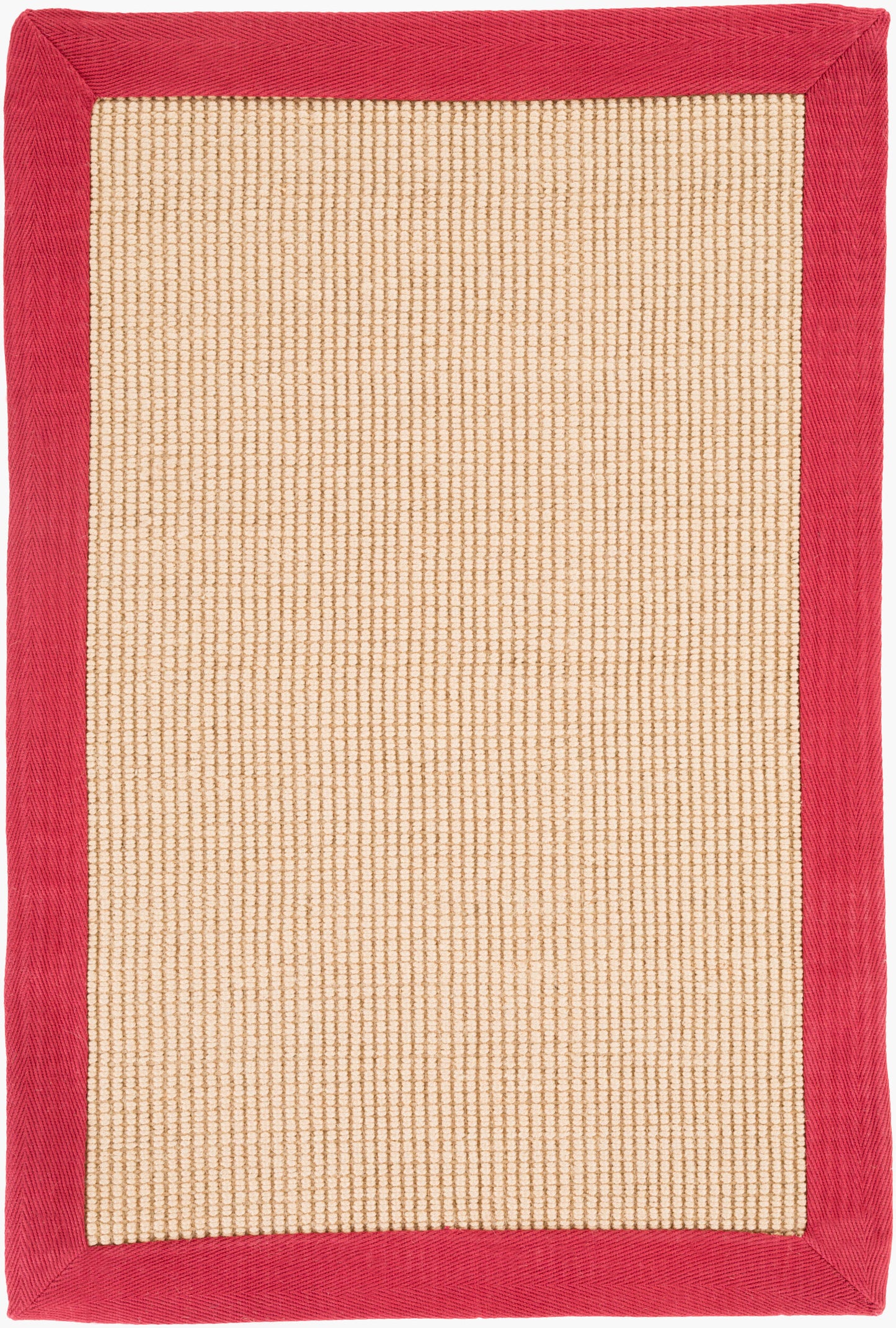 Soho SOHO RED 2' x 3' Handmade Jute Accent Rug
