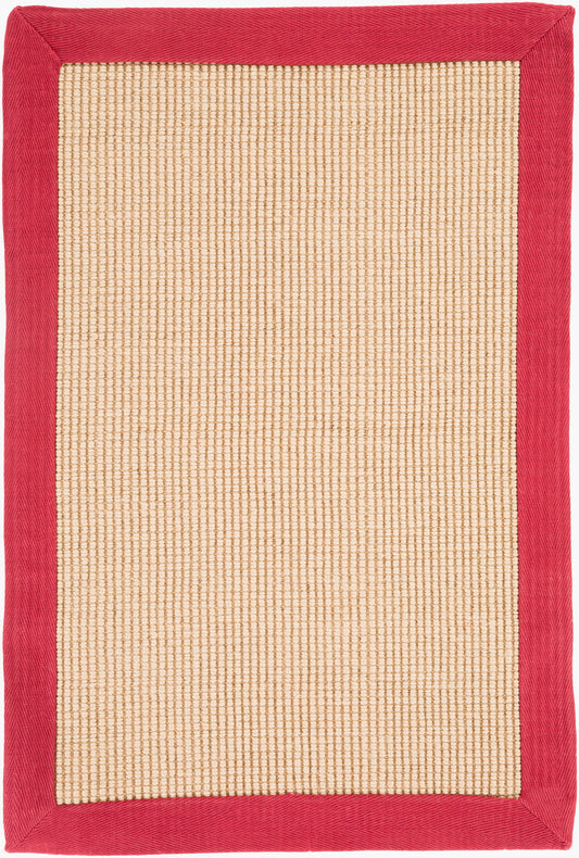 Soho SOHO RED 2' x 3' Handmade Jute Accent Rug