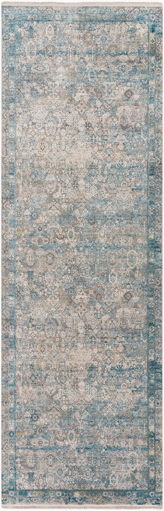 Solar SOR-2314 10ft Runner Machine Woven Runner Rug