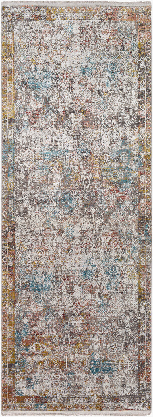 Solar SOR-2316 8ft Runner Machine Woven Runner Rug