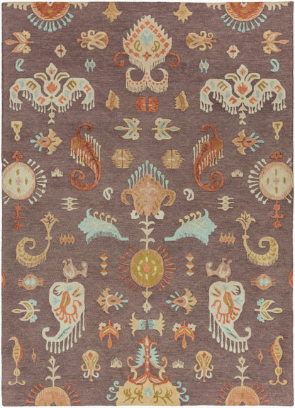 Alfombra de lana hecha a mano Sprout SRT-2005 de 8' x 11'