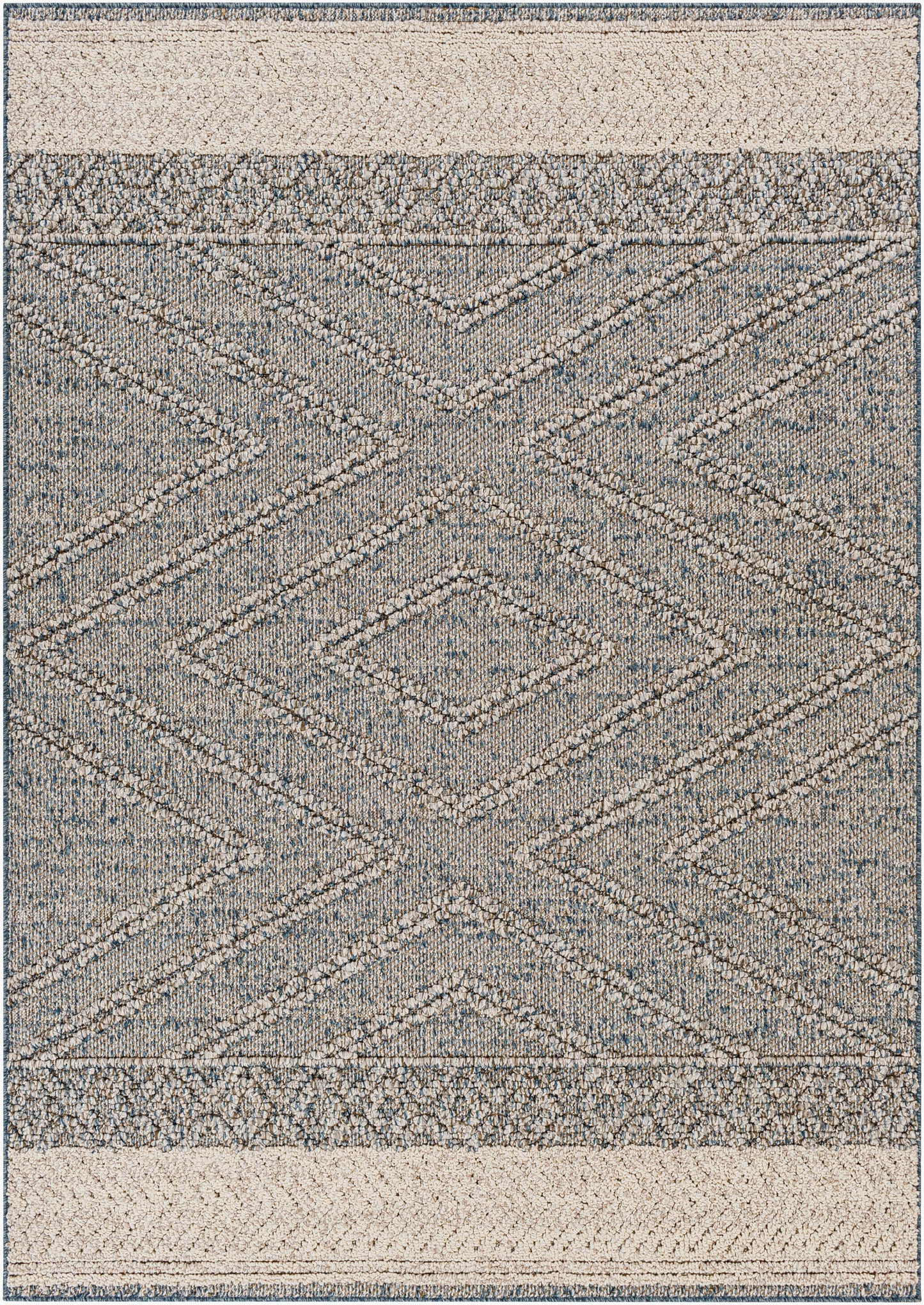 Alfombra Sarasota SSO-2305 de 1,52 m x 2,13 m, tejida a máquina, para interior y exterior