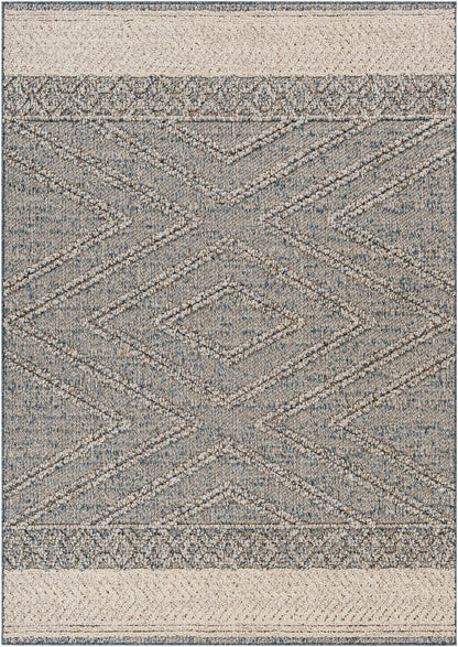 Alfombra Sarasota SSO-2305 de 1,52 m x 2,13 m, tejida a máquina, para interior y exterior