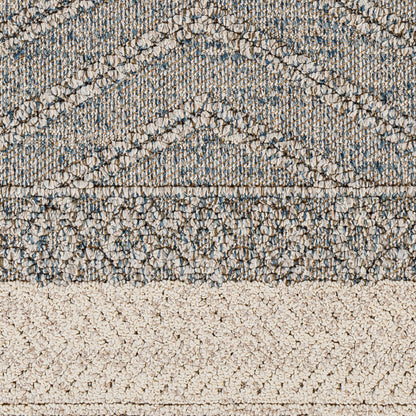 Alfombra Sarasota SSO-2305 de 1,52 m x 2,13 m, tejida a máquina, para interior y exterior