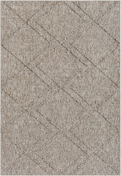 Alfombra Sarasota SSO-2307 de 1,52 m x 2,13 m, tejida a máquina, para interior y exterior