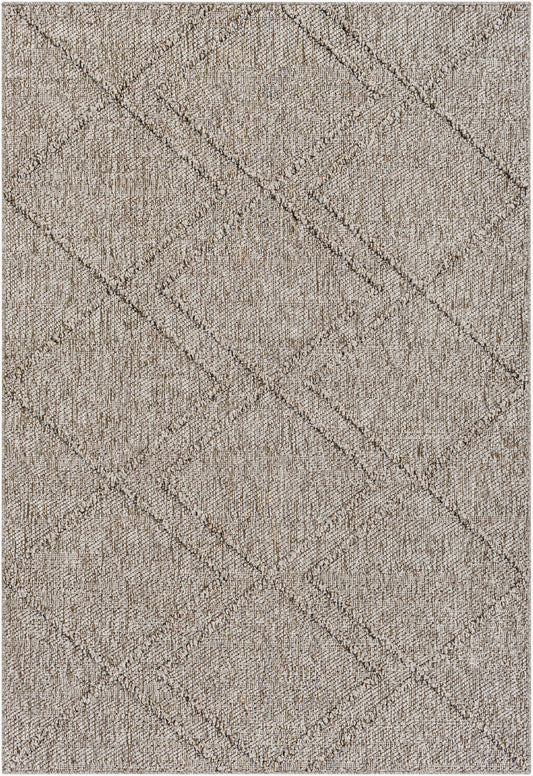 Alfombra Sarasota SSO-2307 de 1,52 m x 2,13 m, tejida a máquina, para interior y exterior