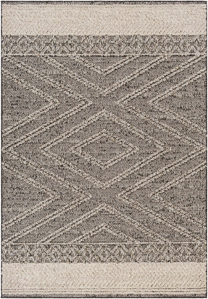 Alfombra decorativa para interior y exterior Sarasota SSO-2309 de 2' x 3', tejida a máquina
