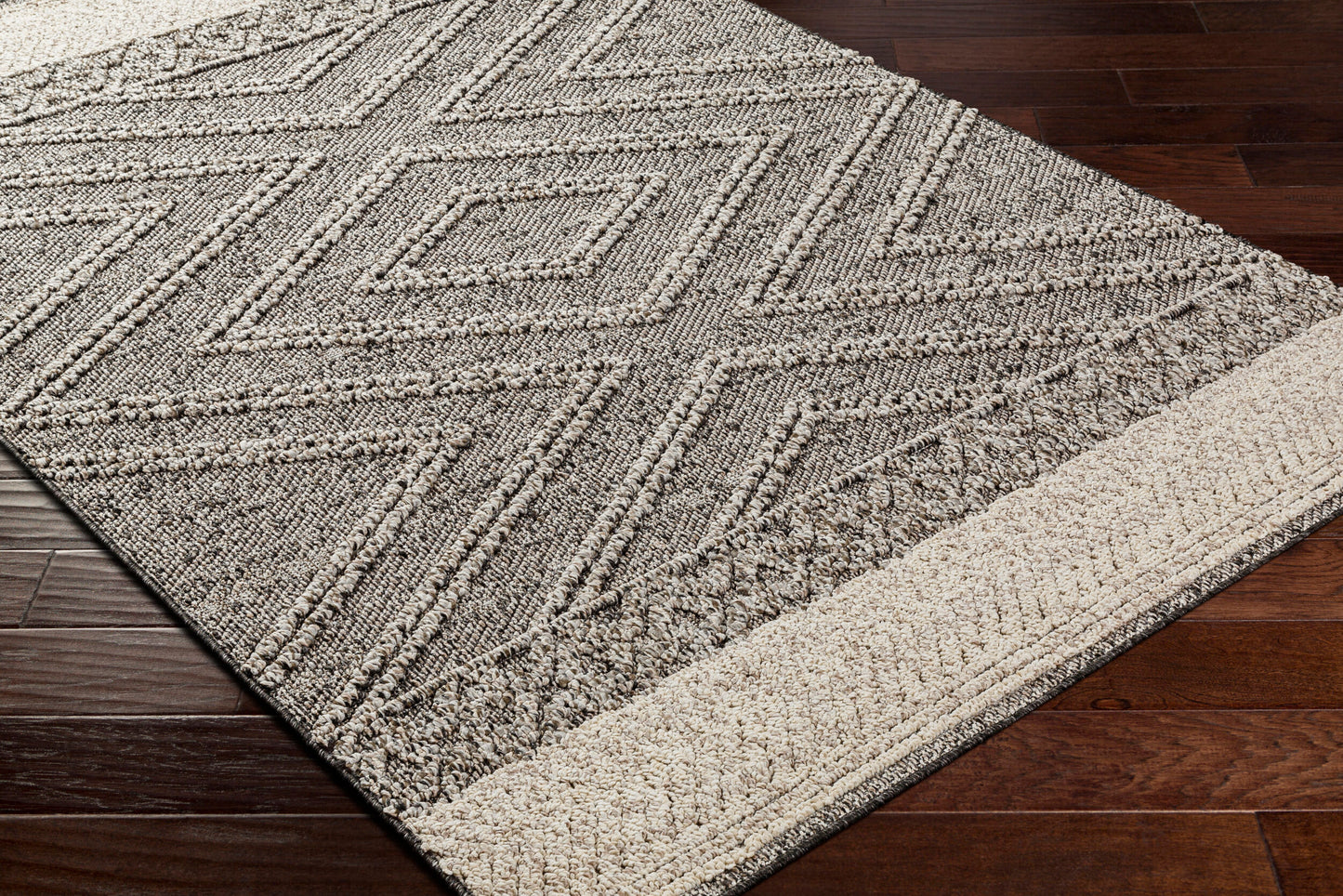 Alfombra decorativa para interior y exterior Sarasota SSO-2309 de 2' x 3', tejida a máquina
