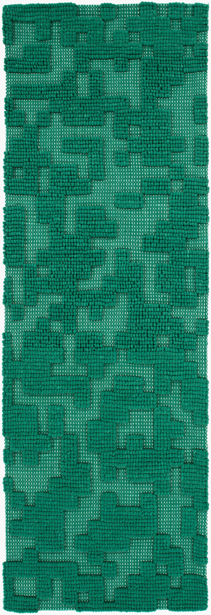 Stencil STN-1005 8ft Runner Handmade Wool Runner Rug
