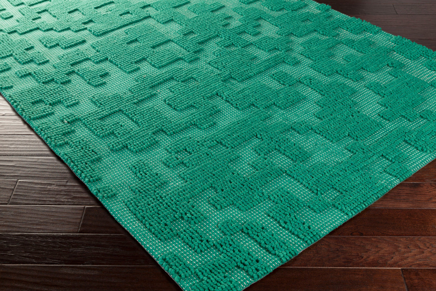 Stencil STN-1005 8ft Runner Handmade Wool Runner Rug