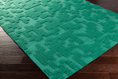 Stencil STN-1005 8ft Runner Handmade Wool Runner Rug