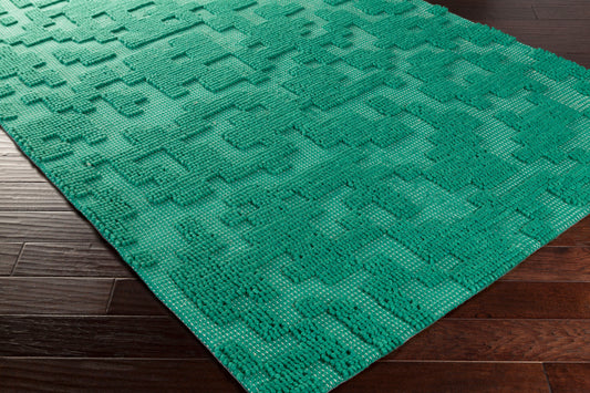 Stencil STN-1005 8ft Runner Handmade Wool Runner Rug