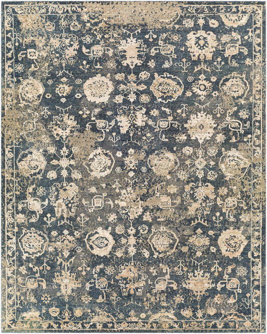 Alfombra Sufi SUF-2300 de 2,44 m x 3,05 m, hecha a mano