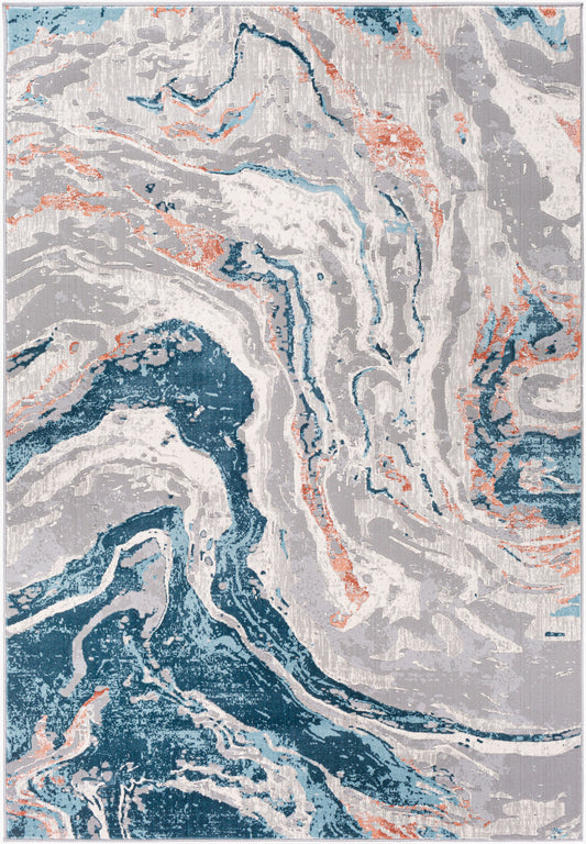 Alfombra tibetana TBT-2329 de 1,52 m x 2,13 m, tejida a máquina