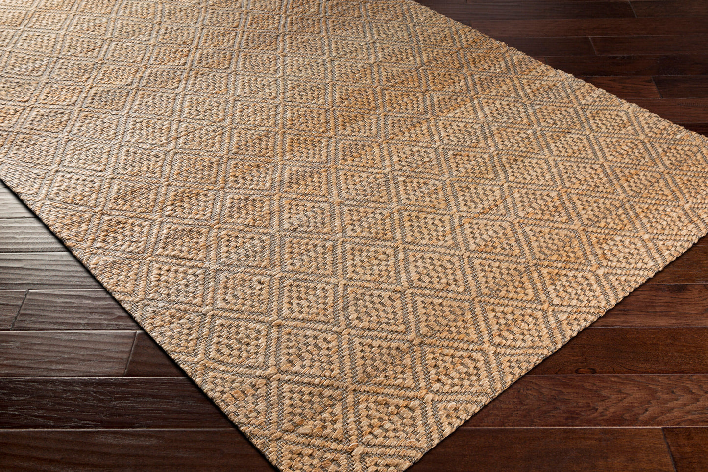 Alfombra de yute hecha a mano Trace TCE-2300 de 2,4 m