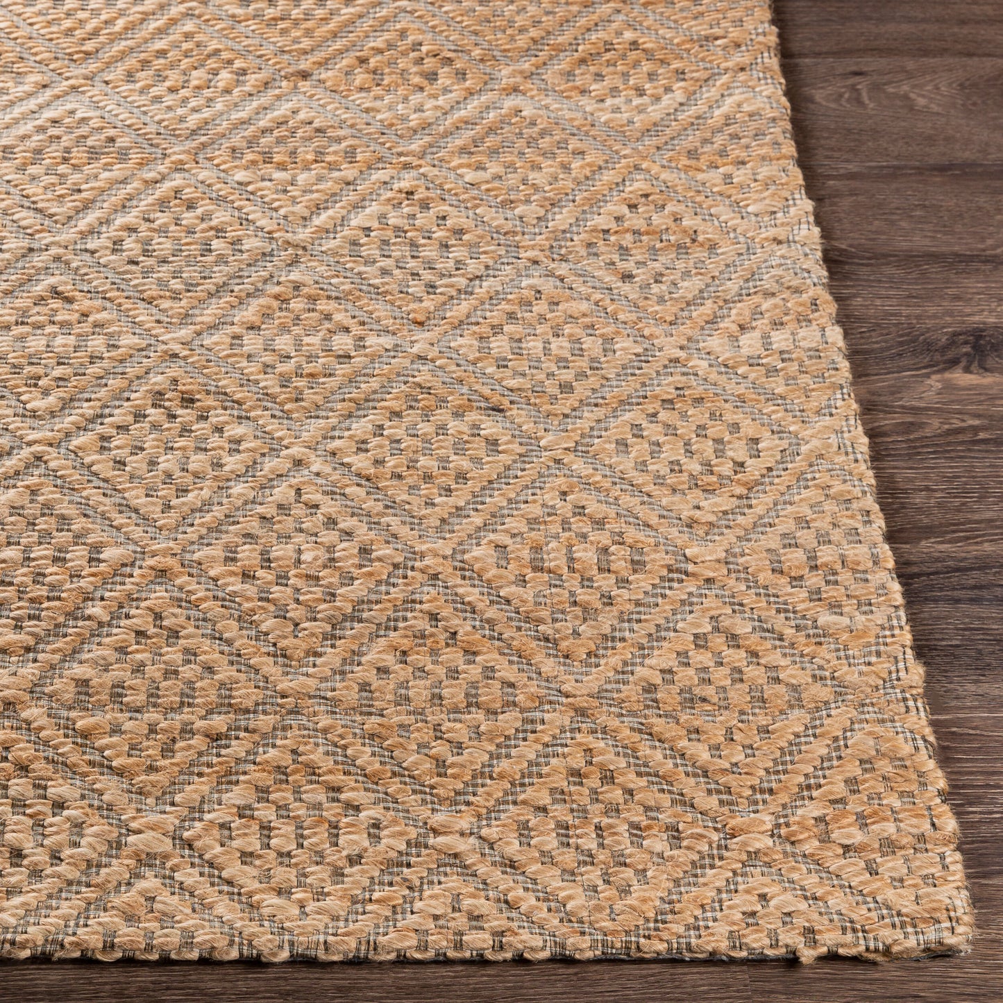 Alfombra de yute hecha a mano Trace TCE-2300 de 2,4 m