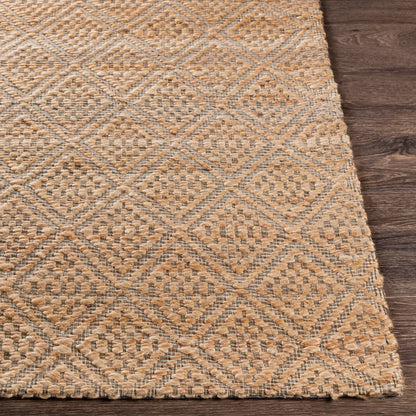 Alfombra de yute hecha a mano Trace TCE-2300 de 1,52 m x 2,13 m