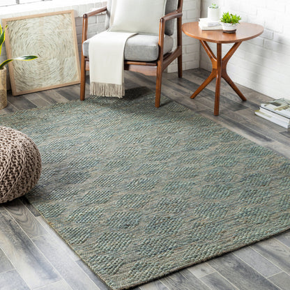 Alfombra decorativa de yute hecha a mano Trace TCE-2305 de 2' x 3'
