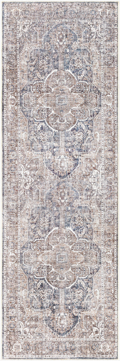 Tahmis THI-2700 8ft Runner Machine Woven Washable Runner Rug