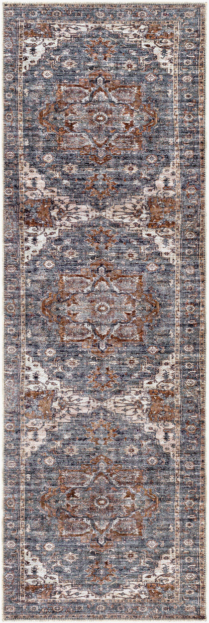 Tahmis THI-2701 8ft Runner Machine Woven Washable Runner Rug