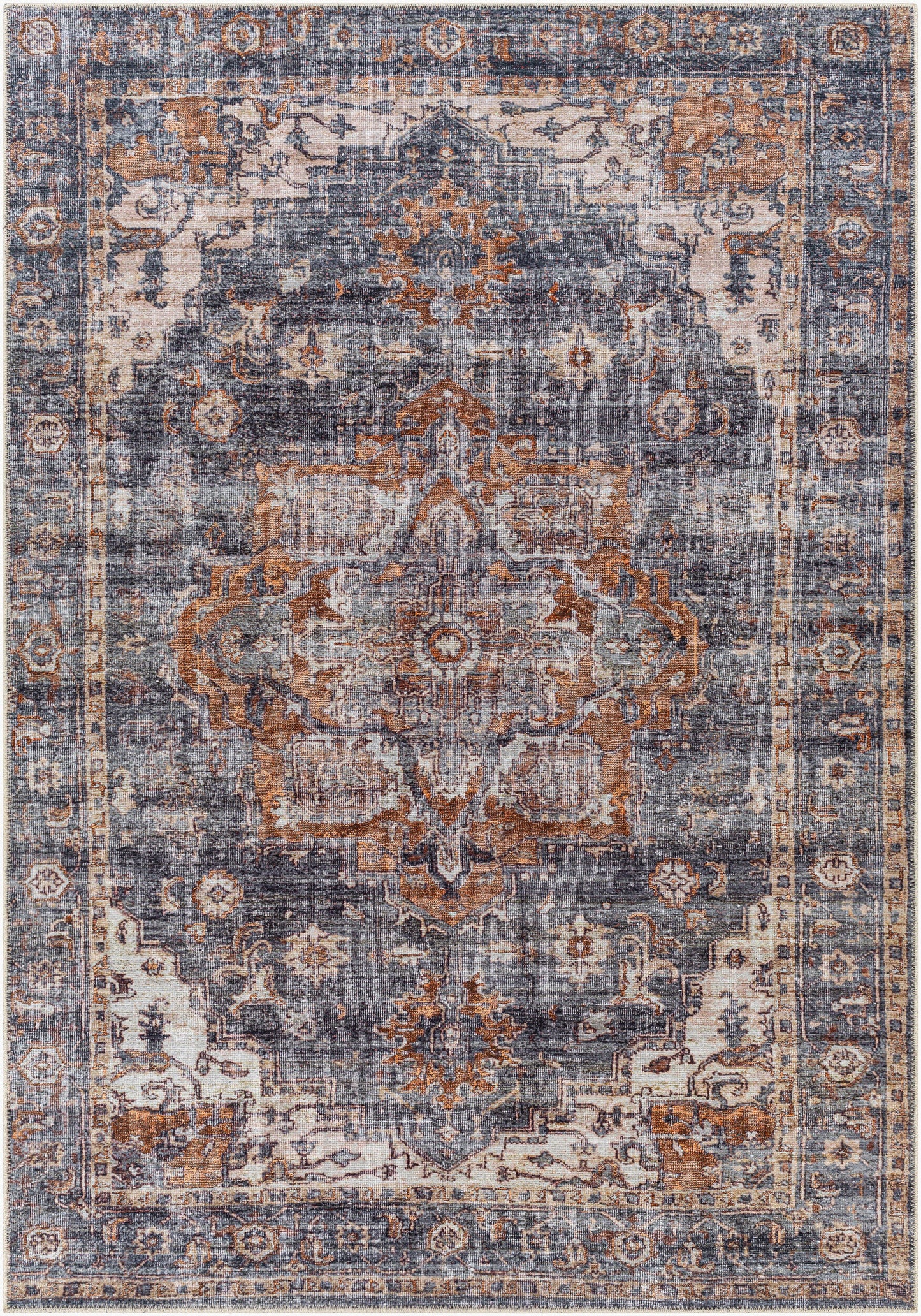 Tahmis THI-2701 8' x 10' Machine Woven Washable Area Rug
