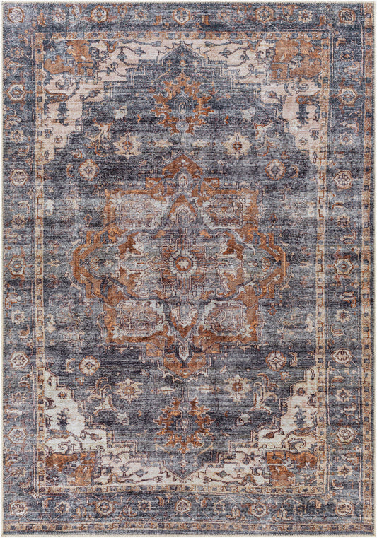 Tahmis THI-2701 8' x 10' Machine Woven Washable Area Rug