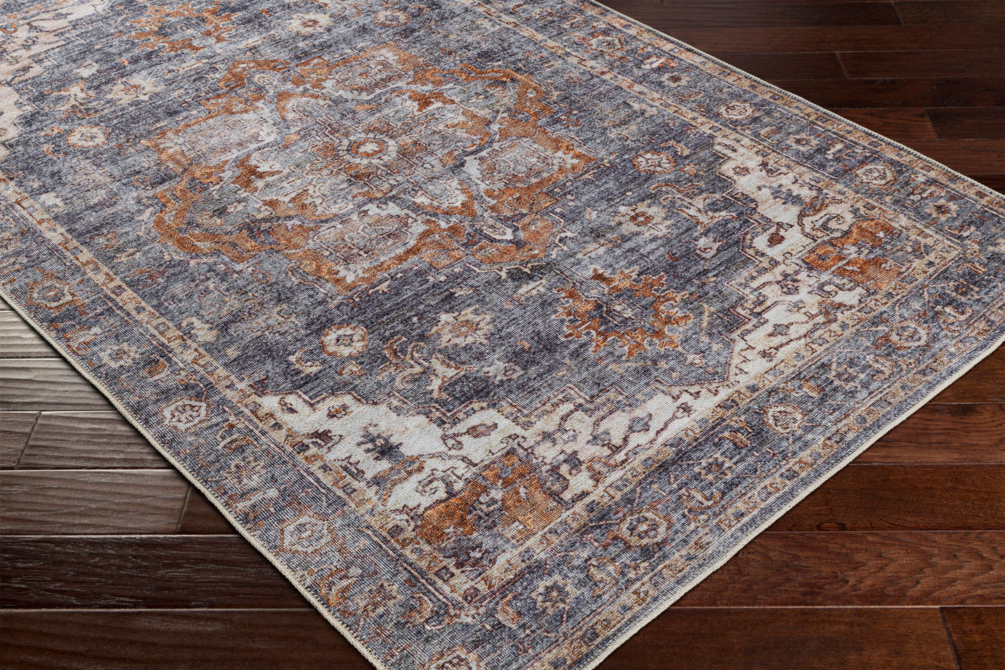 Tahmis THI-2701 8' x 10' Machine Woven Washable Area Rug