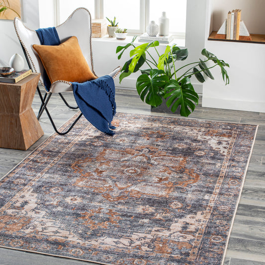Tahmis THI-2701 8' x 10' Machine Woven Washable Area Rug