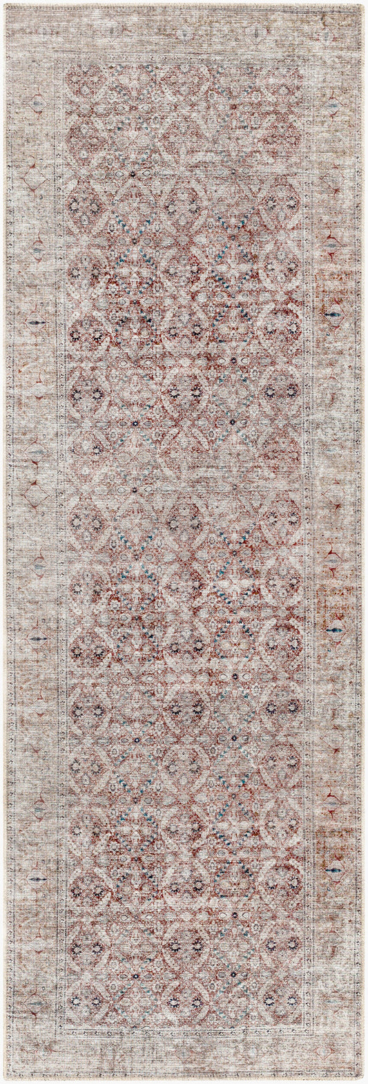 Tahmis THI-2703 8ft Runner Machine Woven Washable Runner Rug