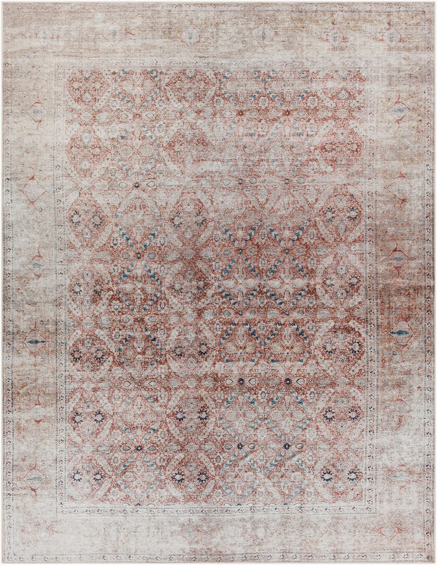 Tahmis THI-2703 8' x 10' Machine Woven Washable Area Rug