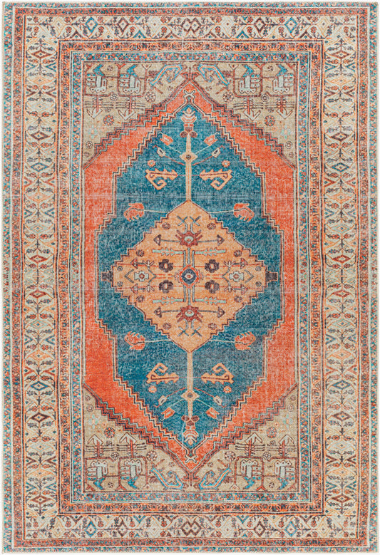 Tahmis THI-2704 9' x 12' Machine Woven Washable Area Rug