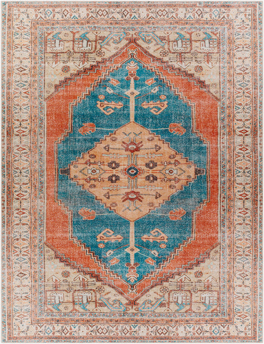 Tahmis THI-2704 8' x 10' Machine Woven Washable Area Rug