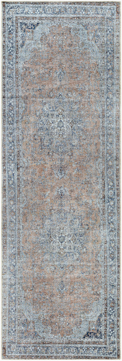 Tahmis THI-2705 8ft Runner Machine Woven Washable Runner Rug