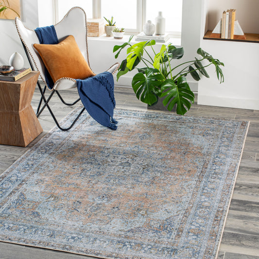 Tahmis THI-2705 5' x 7' Machine Woven Washable Area Rug
