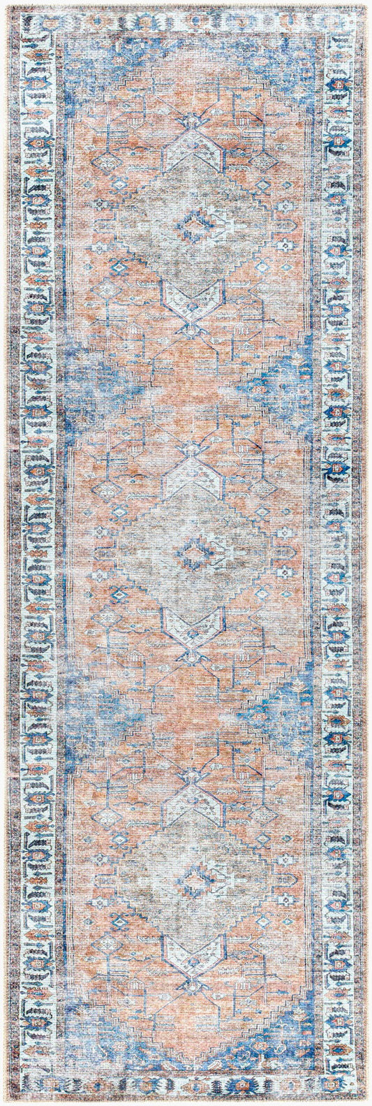 Tahmis THI-2707 8ft Runner Machine Woven Washable Runner Rug