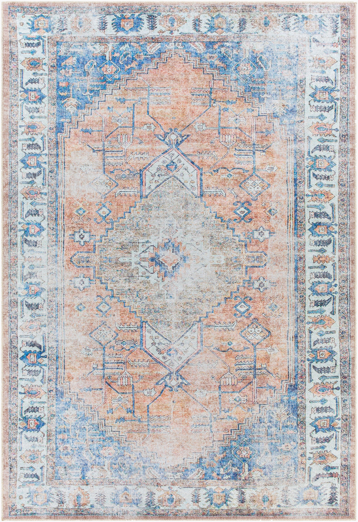 Tahmis THI-2707 2' x 3' Machine Woven Washable Accent Rug