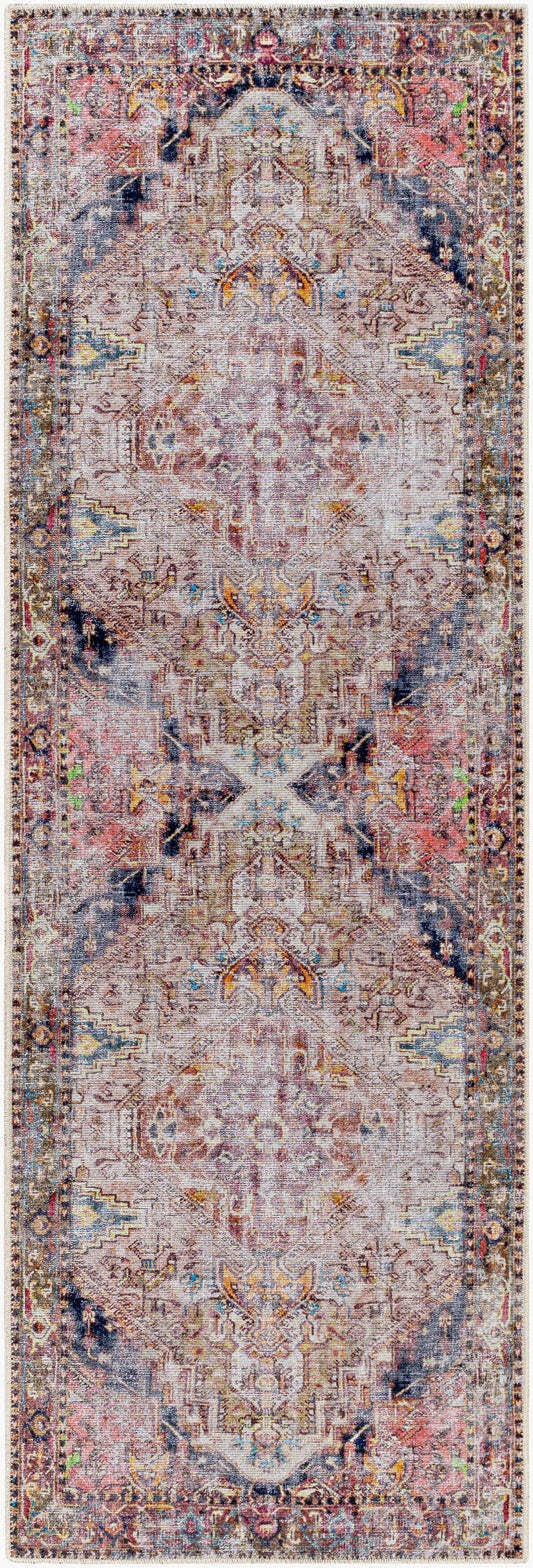 Tahmis THI-2709 8ft Runner Machine Woven Washable Runner Rug