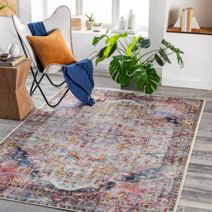 Tahmis THI-2709 9' x 12' Machine Woven Washable Area Rug