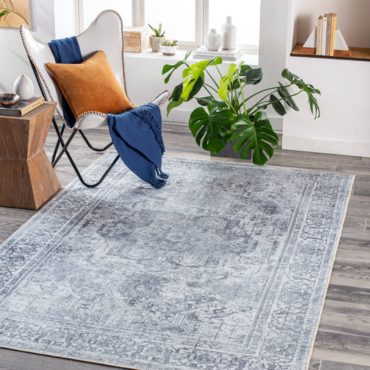 Tahmis THI-2710 9' x 12' Machine Woven Washable Area Rug