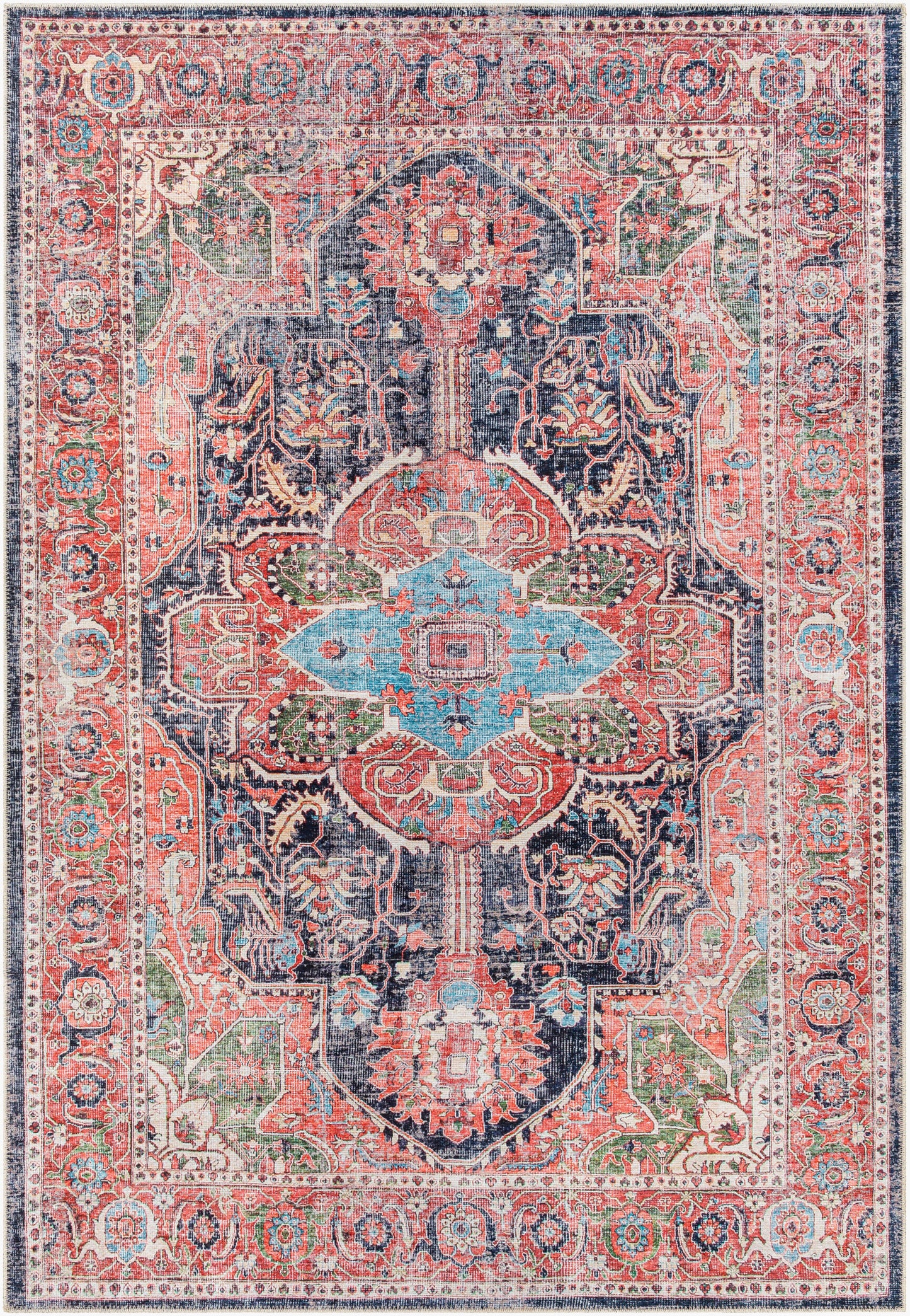 Tahmis THI-2712 9' x 12' Machine Woven Washable Area Rug