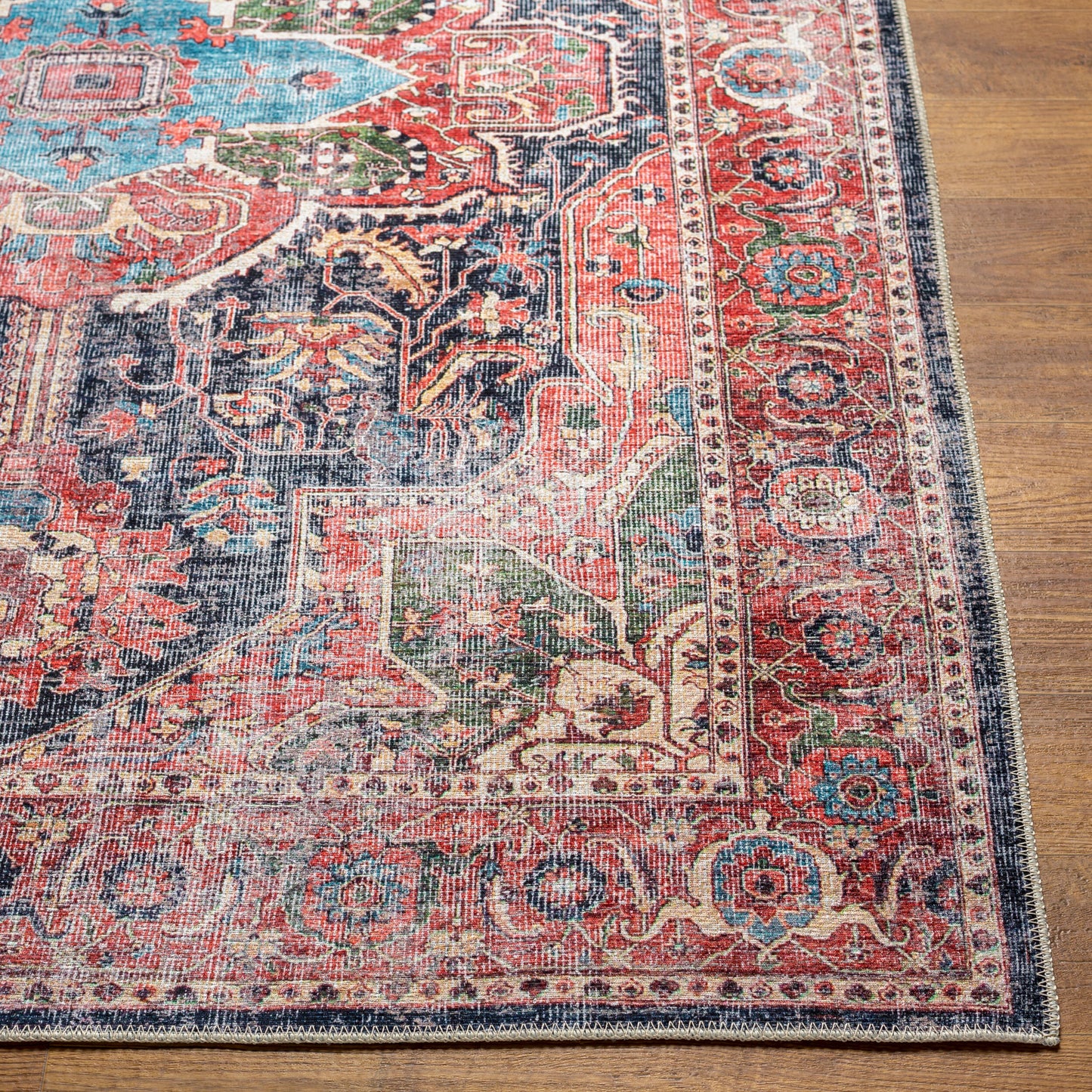 Tahmis THI-2712 9' x 12' Machine Woven Washable Area Rug