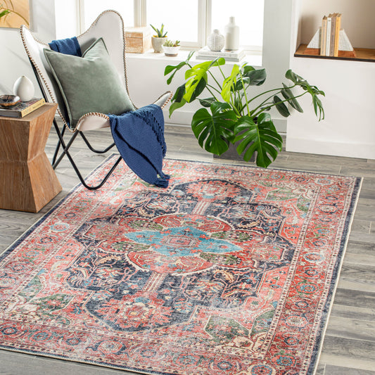 Tahmis THI-2712 9' x 12' Machine Woven Washable Area Rug